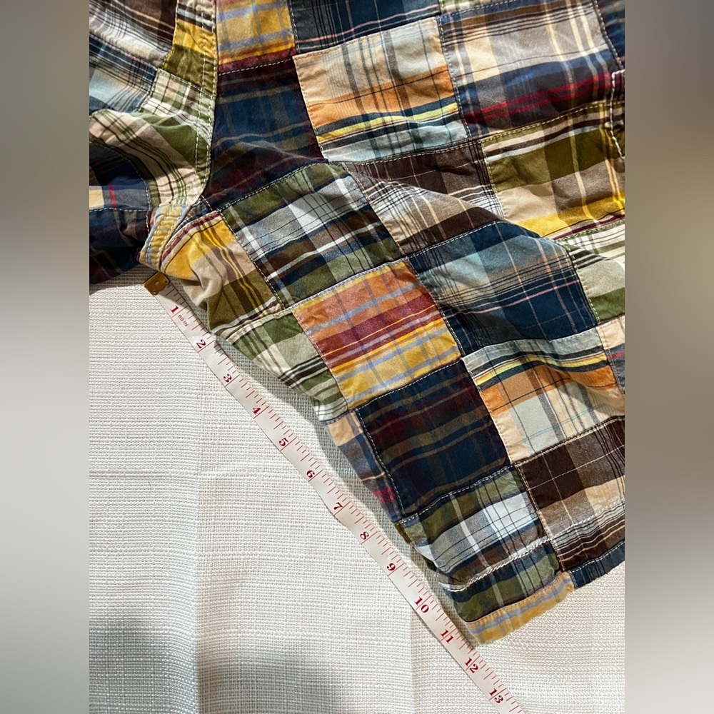 American Eagle Outfitters Vintage Colorful Plaid Cargo Multi-Pocket Shorts Sz 38 - Picture 11 of 11